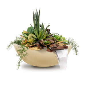 Sedona Planter & Water Bowl - GFRC Concrete - Vanilla Finish