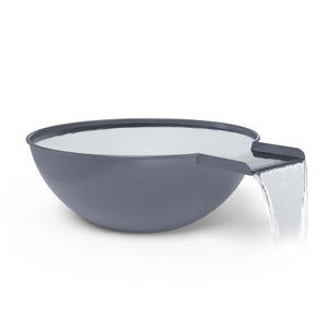 Sedona Water Bowl - Metal Powder Coat - Gray Finish