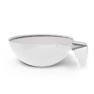 Sedona Water Bowl - Metal Powder Coat - White Finish
