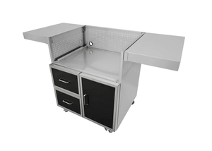 Wildfire 42-Inch Black Stainless Steel Grill Cart